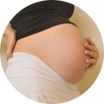 Bau einer schwangeren Frau